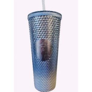 2023 Starbuck Winter Blue Silver Gradient Ombre Icicle Tumbler Venti 24oz